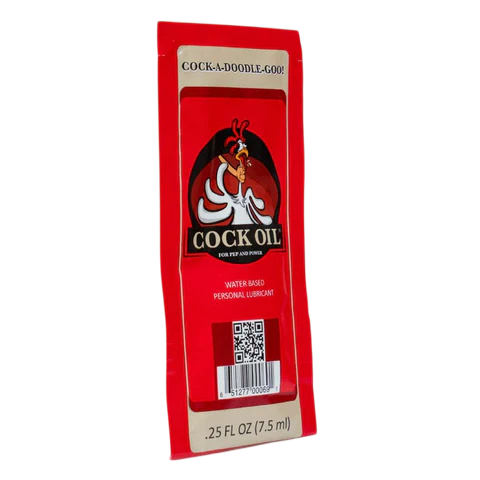 Cock Oil Water-Based Lubricant – Foil Packet 0.25 oz