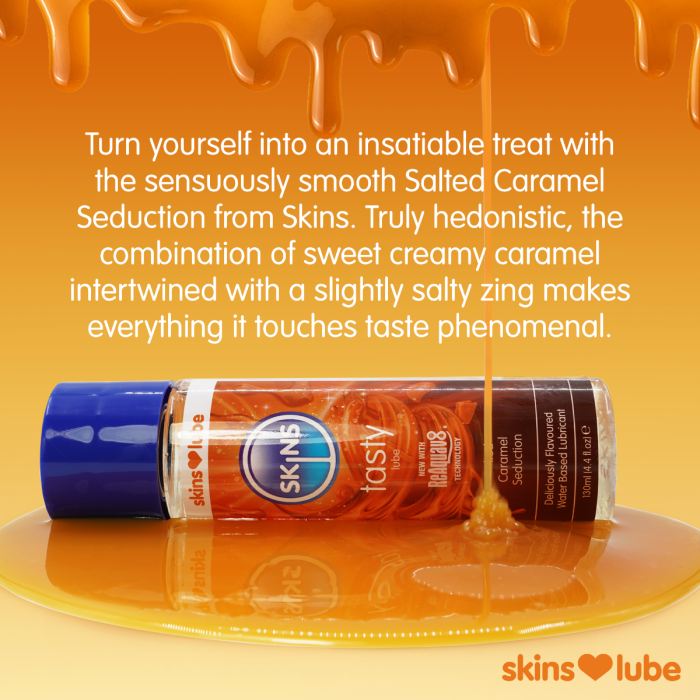 Skins Salted Caramel Water Based Lubricant 4.4 fl oz (130ml)