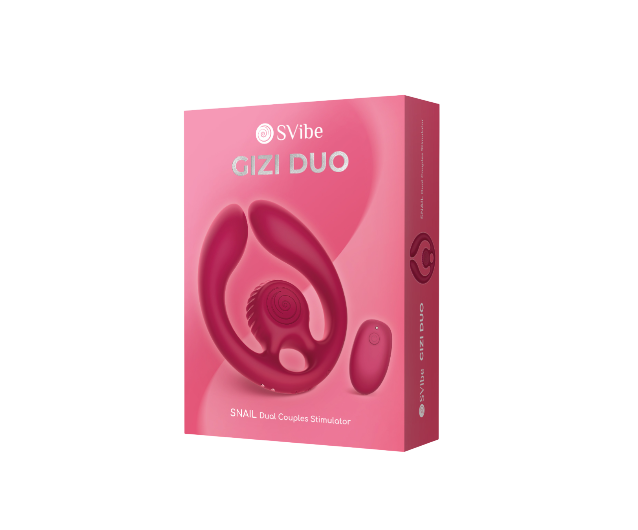 SVibe Snail GIZI Duo Couples Stimulator, burgundy