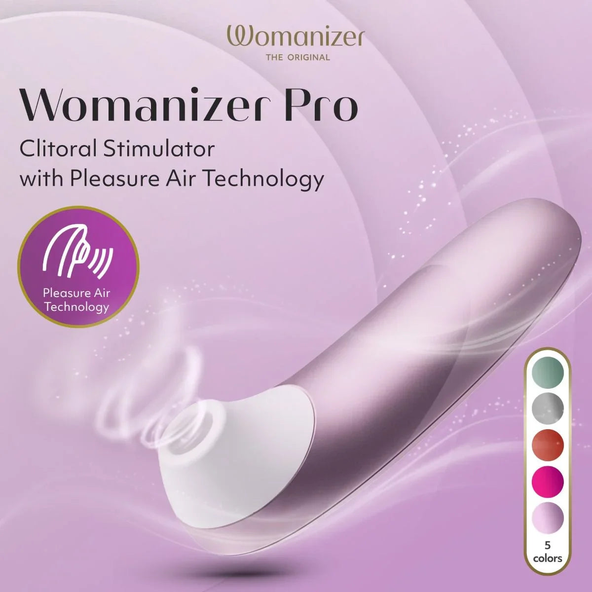 Womanizer Pro Clitoral Stimulator - Lilac