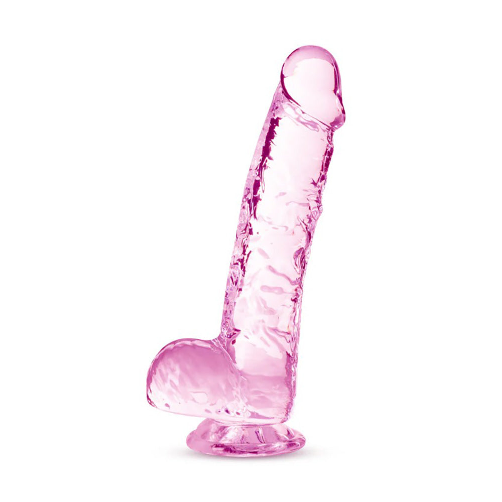 Naturally Yours - 6" Crystalline Dildo - Rose