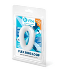 b-Vibe Flex Ring Loop Super Soft Silicone Secure Fit Cock Ring- Clear