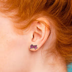 SEXY Pink & Gold Earrings *