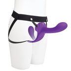 Together Lock-In Vibrating Strap-On Dildo
