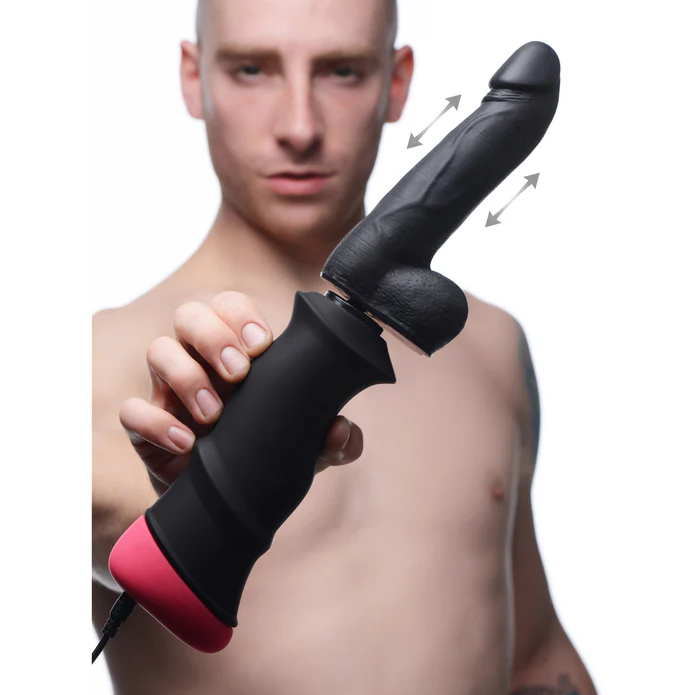 Mega-Pounder Hand-Held Thrusting Dildo