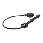Devils Rattle Inflatable Silicone Anal Plug with Cock and Ball Ring