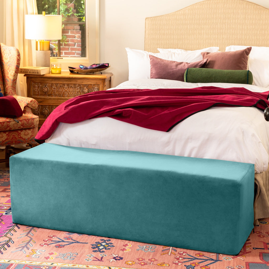 Liberator Aria Flip Chaise 18 Inch Wide - Convertible Sex Chair And Bed Bench, Teal