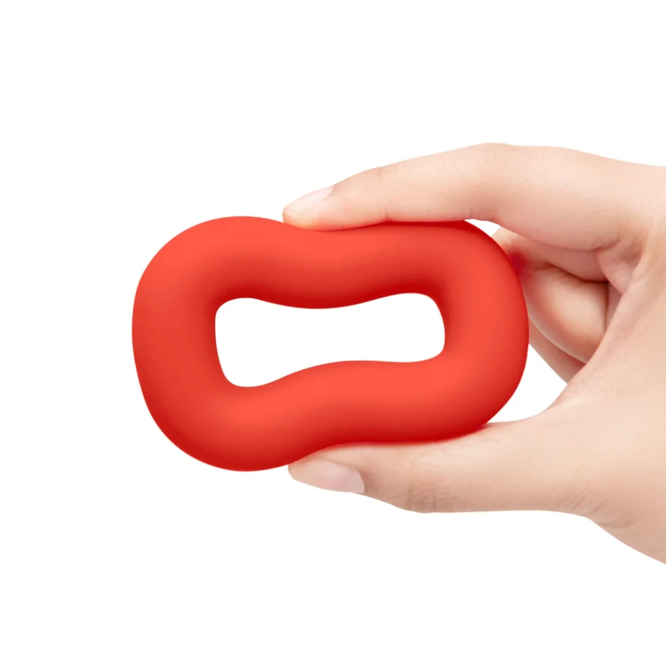 b-vibe Flex Ring Bulk Silicone Cock Ring - Red