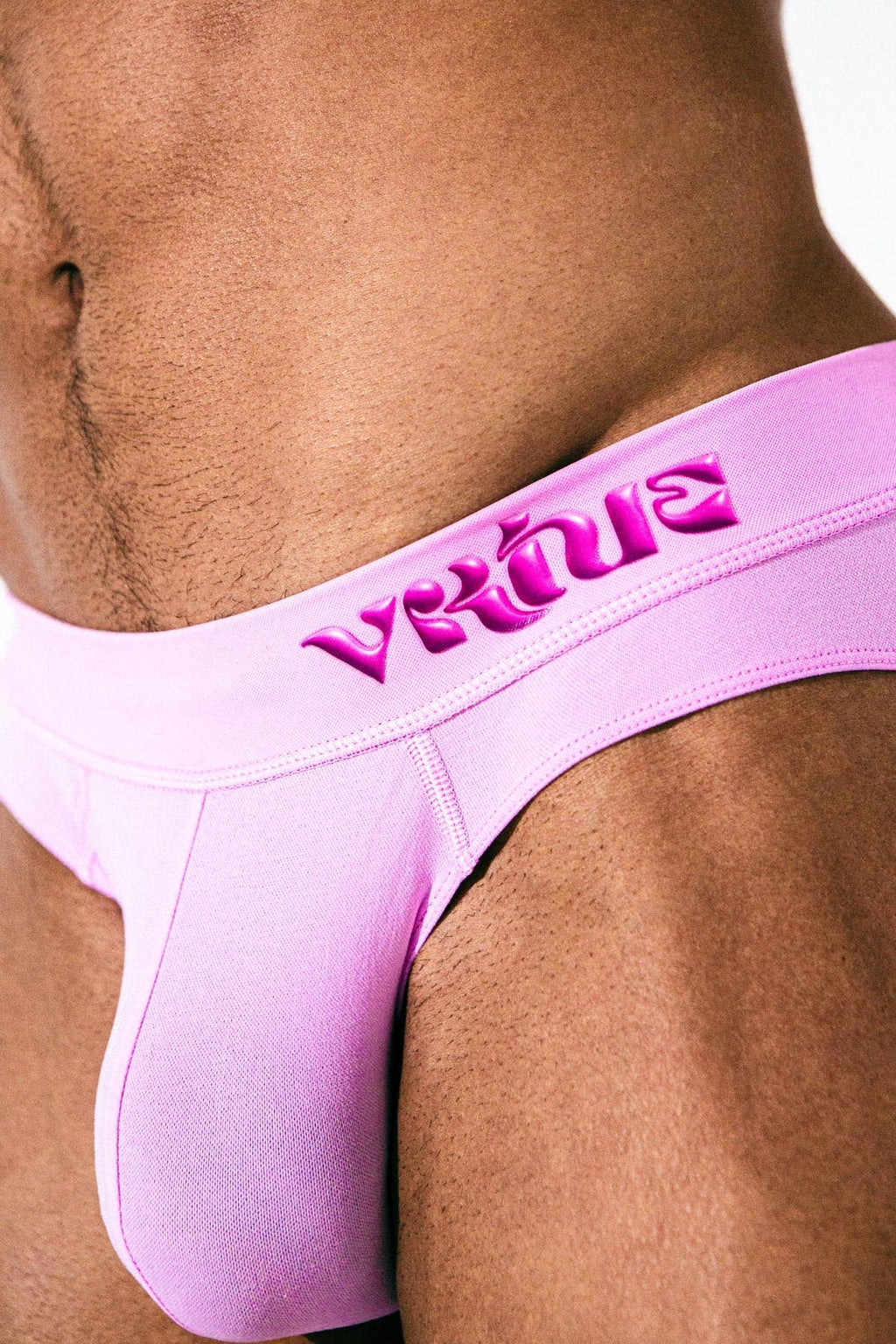 Mens Small - JockVStrap Sheer Briefs - Taffy