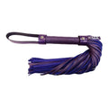 Short Leather Flogger - Purple