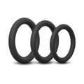 b-Vibe Snug Ring Lite Snug Fit Silicone Cock Ring - 3 Pack