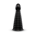 b-Vibe Cone Tapered &amp; Ribbed Dildo with Suction Cup - 10"