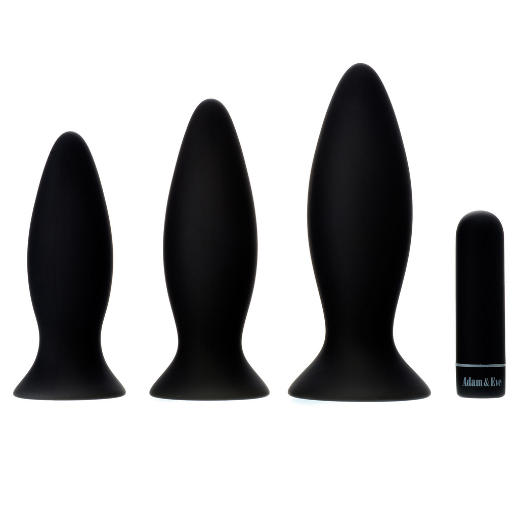 Adam & Eve Rechargeable Vibrating Anal Plug Trainer Kit