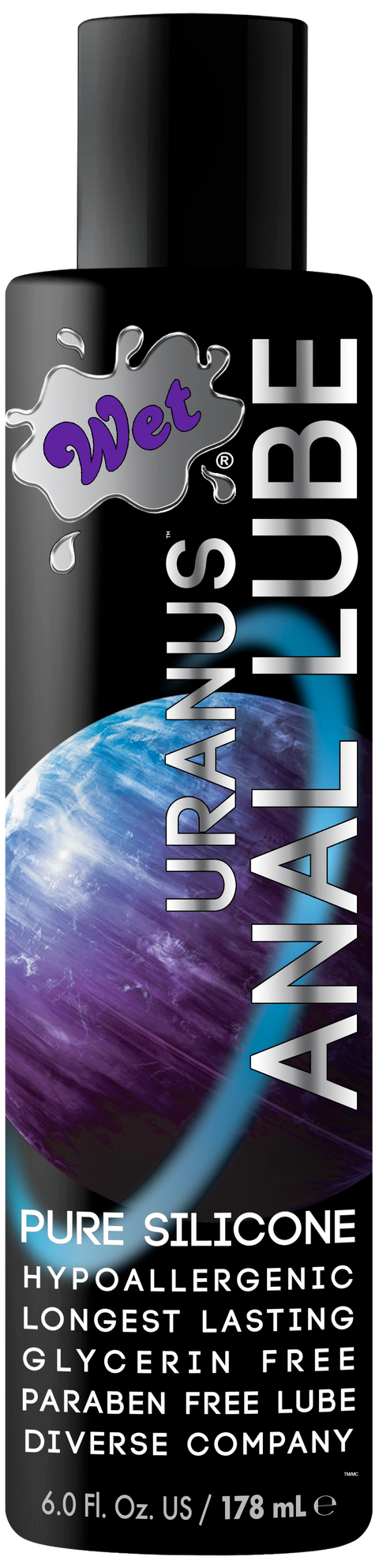 Uranus Silicone Based Anal Sex Lube 6 Ounce