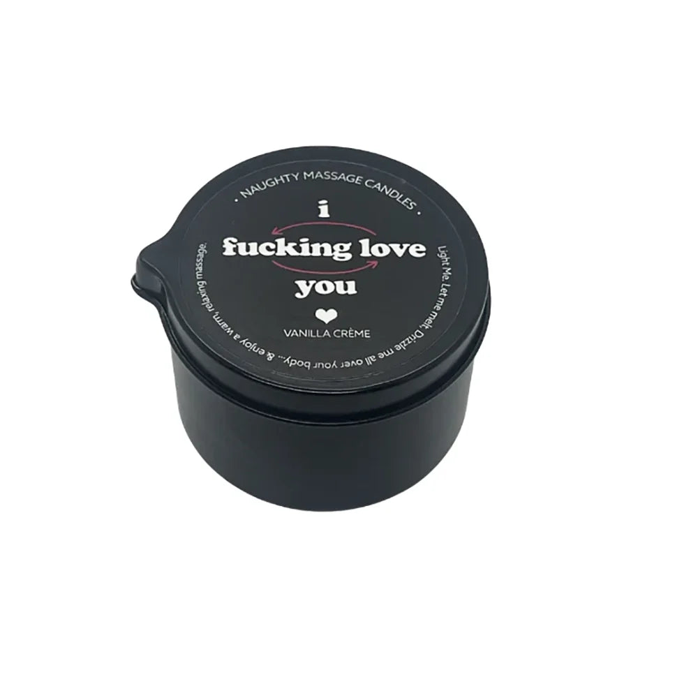 I F*cking Love You - Naughty Mini Massage Pour Spout Tin Candle 2oz/57g