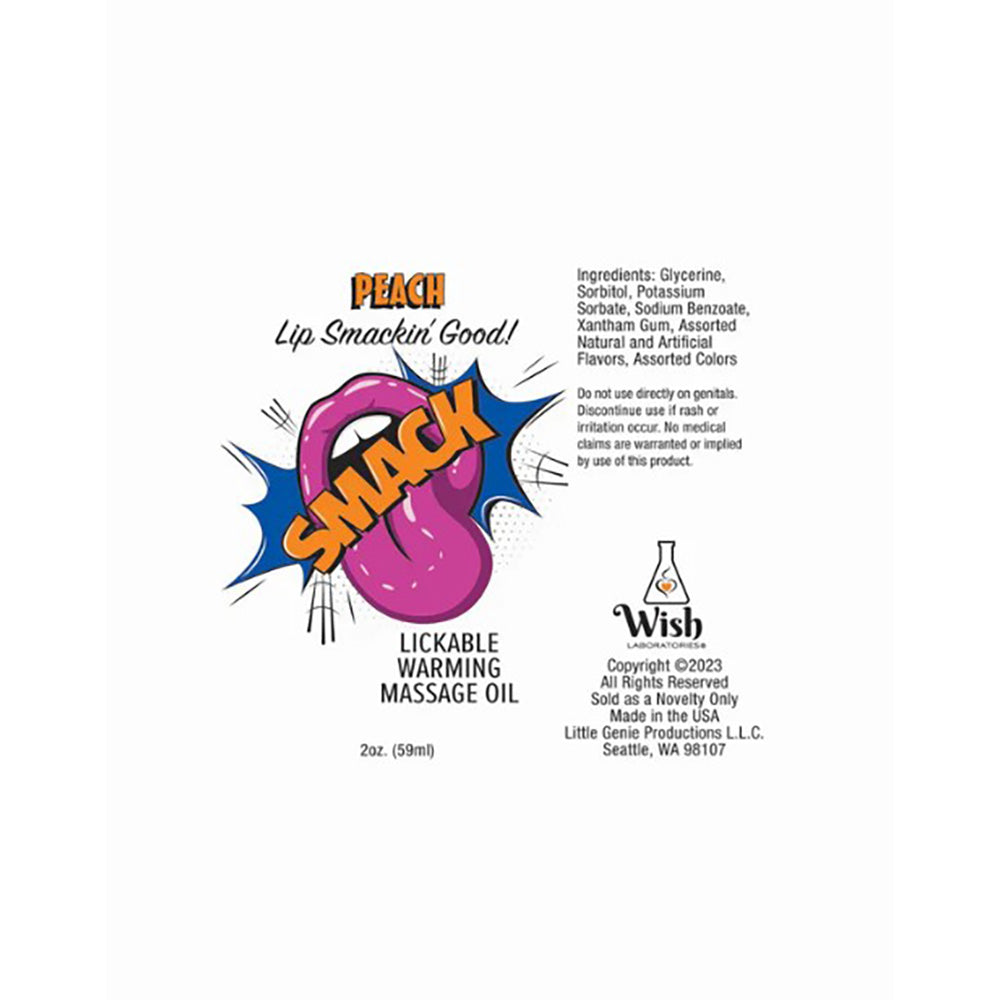 smack-warming-lickable-massage-oil-peach-3ml-36-pack