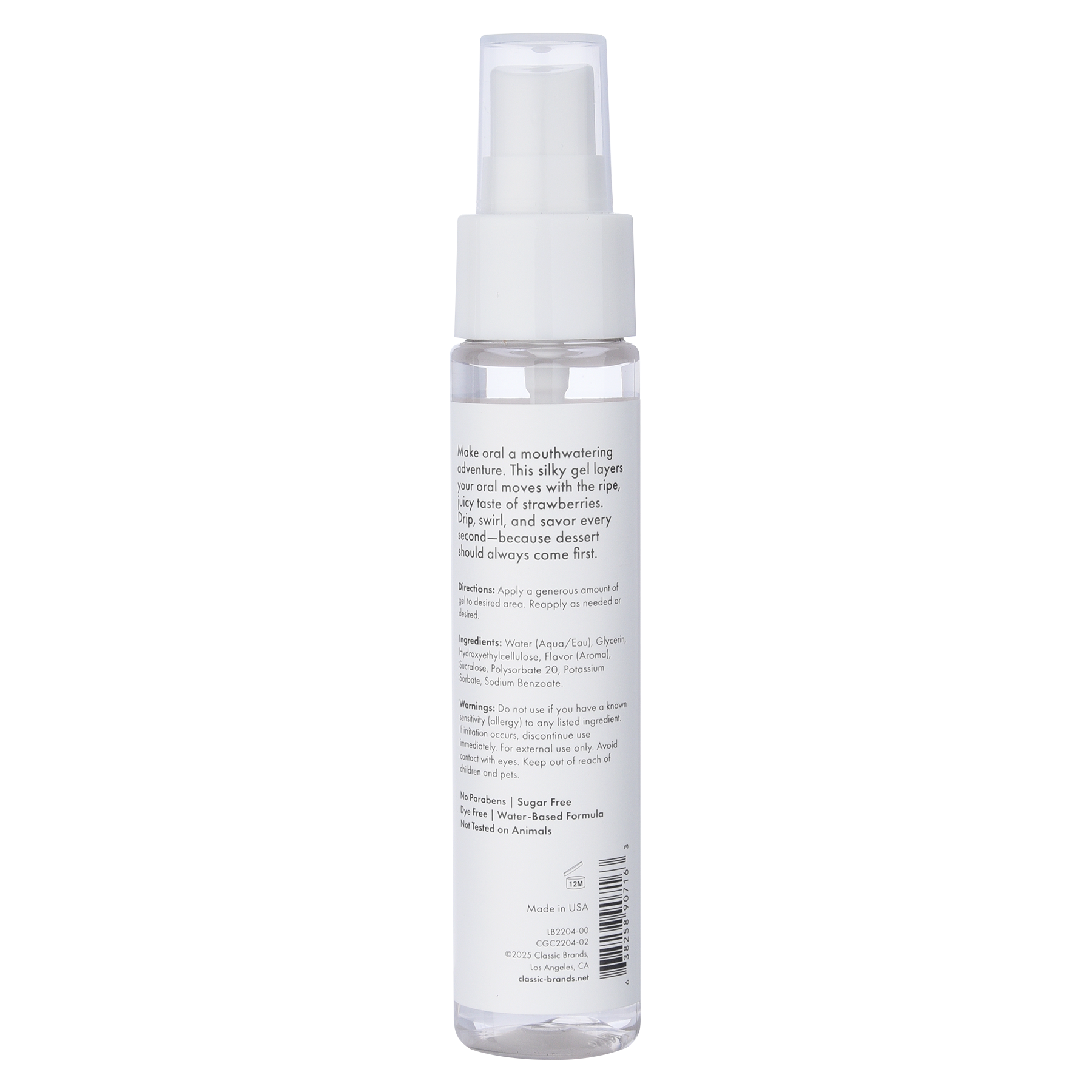 BLOW ME ORAL SEX GEL - STRAWBERRY - 2 floz | 30 mL