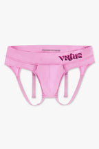 Mens Medium - JockVStrap Sheer Briefs - Taffy