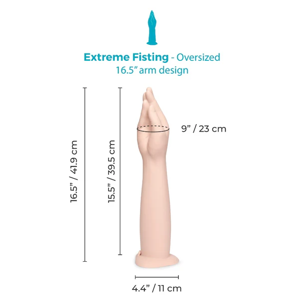 SILICONE HAND FISTING DILDO