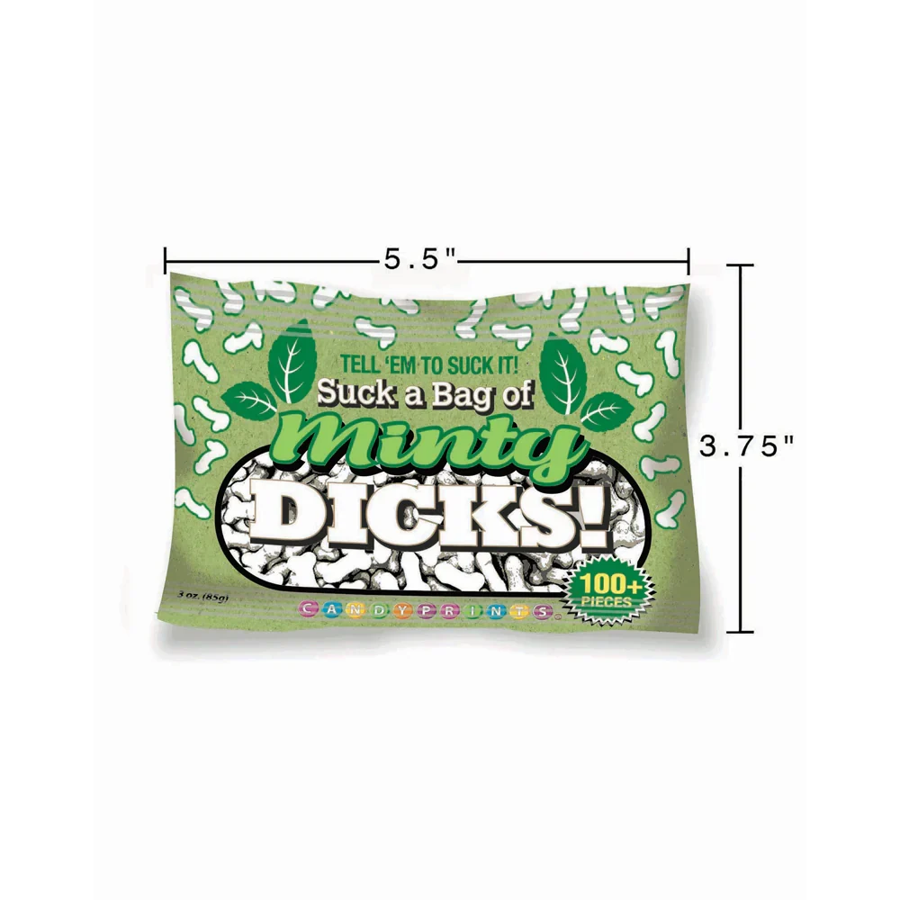 Suck a Bag of Minty Dicks Candy 3oz bag