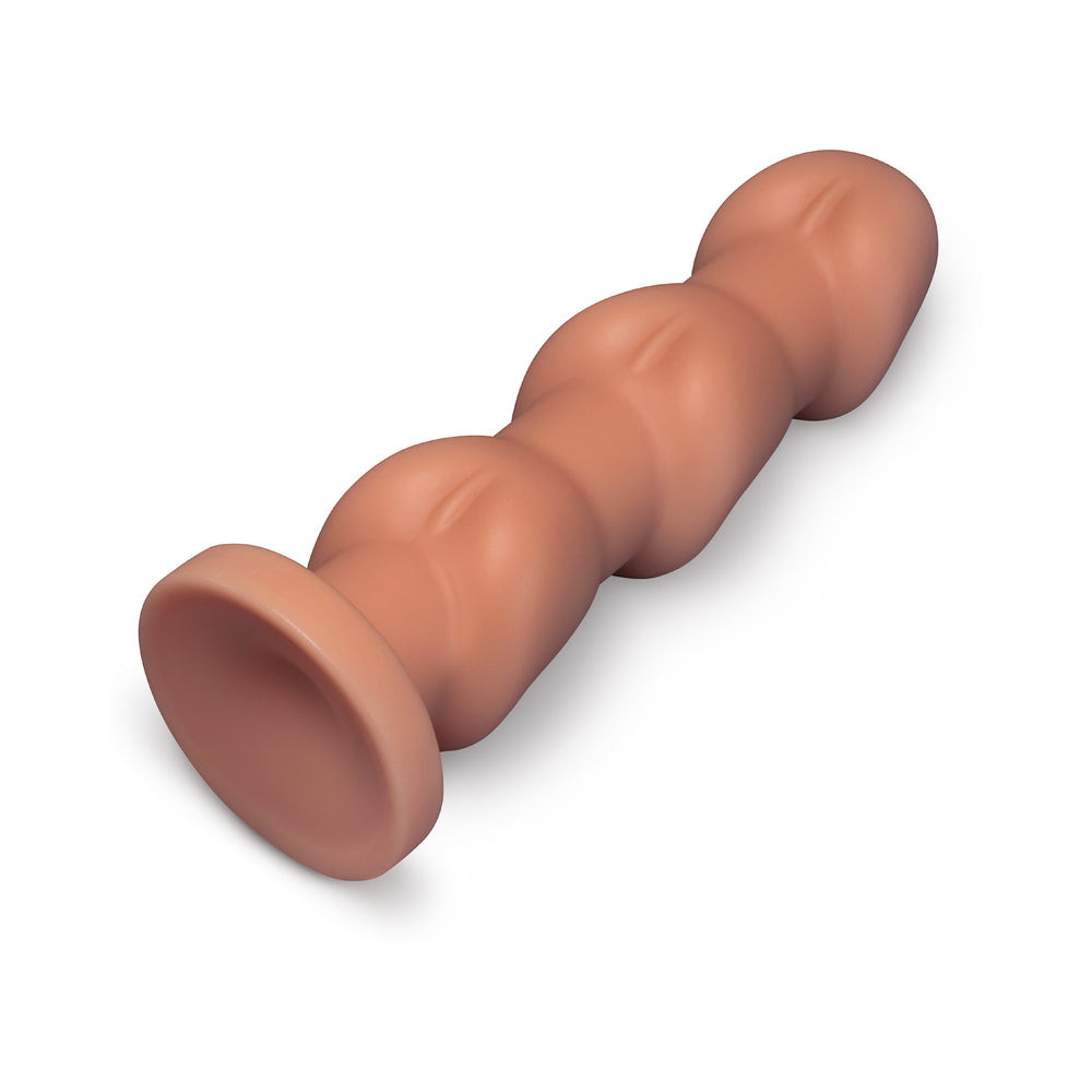 b-Vibe Headz Multi-bulb Dildo With Flared Base- 10.5"