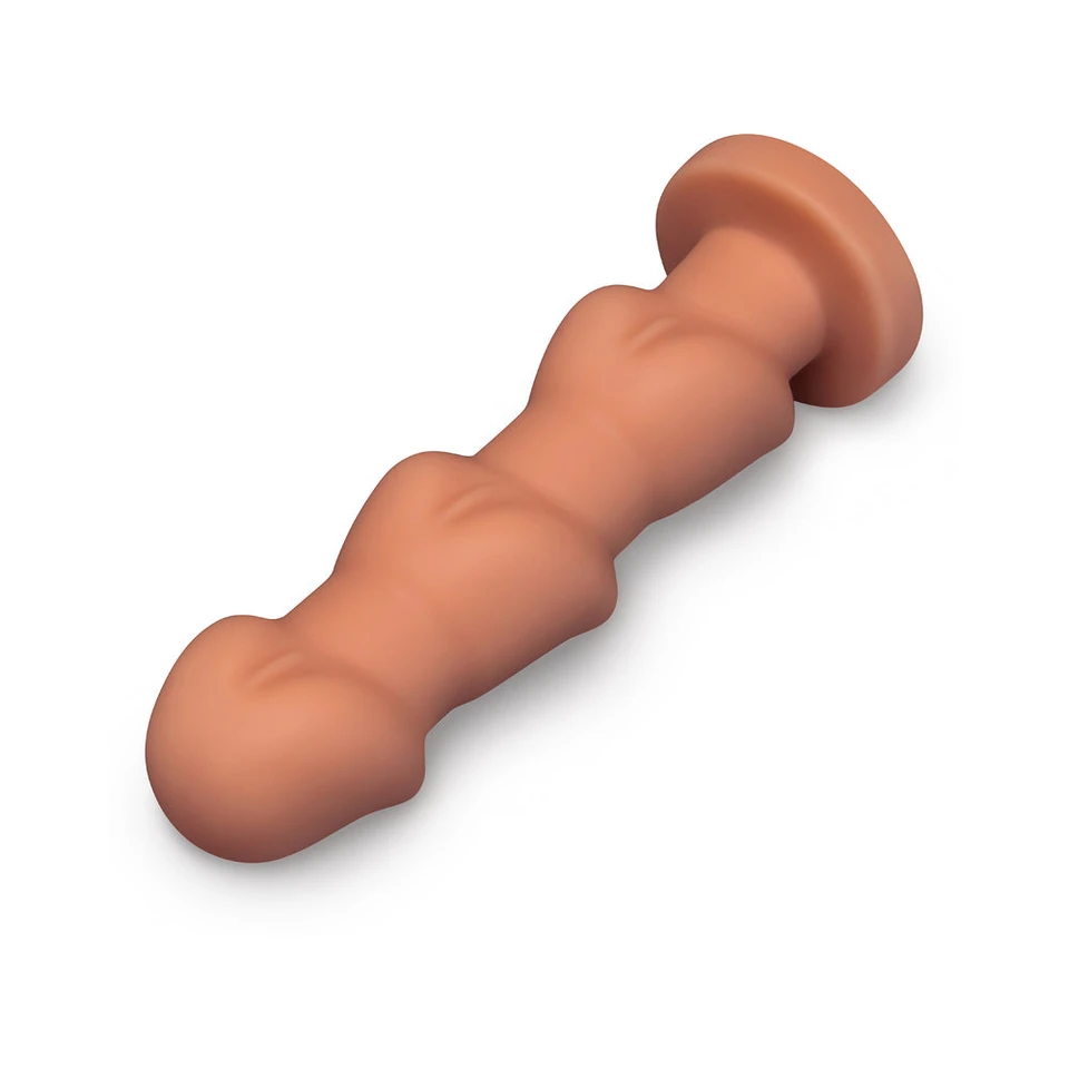 b-Vibe Headz Multi-bulb Dildo With Flared Base- 10.5"