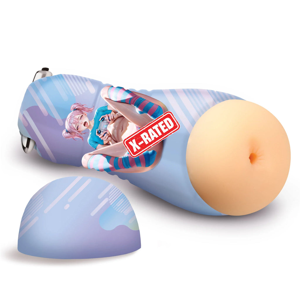 Haruka the Gamer Girl Vibrating Ass Stroker