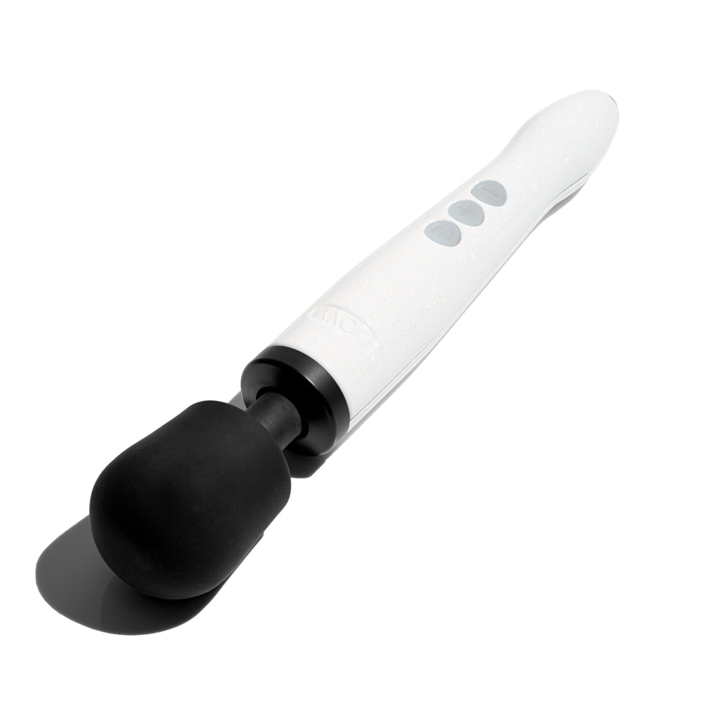 Doxy Die Cast R Rechargeable Wand Massager – Stardust White