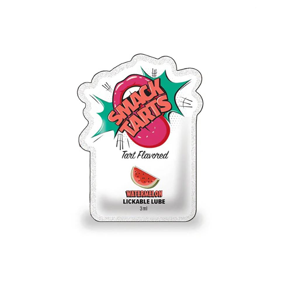 SMACK Tarts Lickable Flavored Lube - Watermelon - 3ml Pouch (Display of 36)