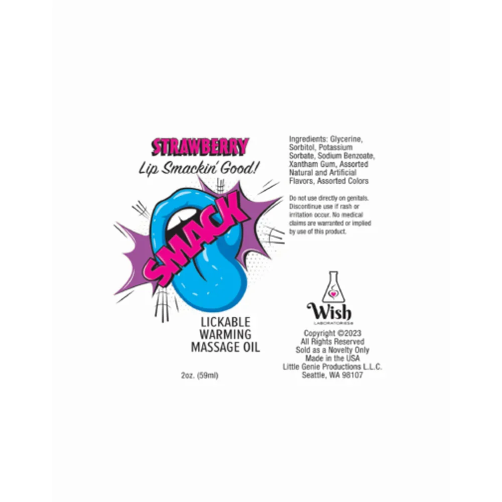 Warming & Lickable Massage Oil Strawberr