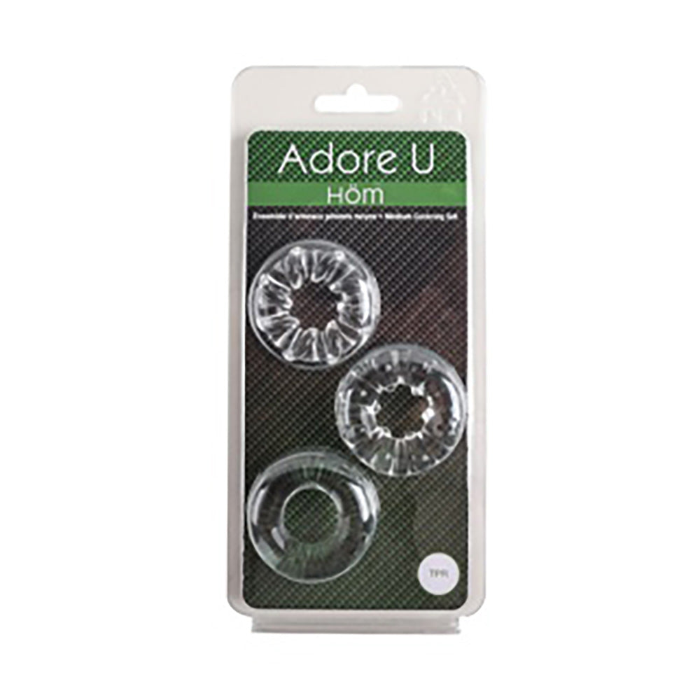 Adore U Höm - Medium Cockring Set - Clear