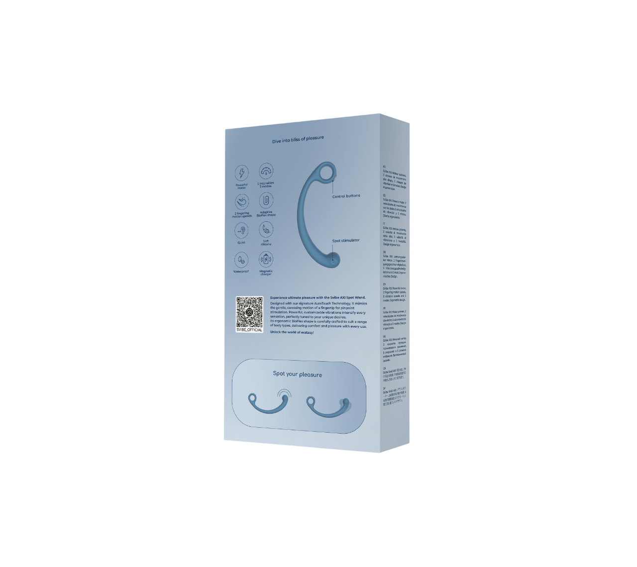 SVibe Snail AXI Spot Wand, blue lagoon