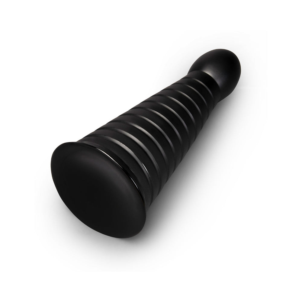 b-Vibe Cone Tapered &amp; Ribbed Dildo with Suction Cup - 10"