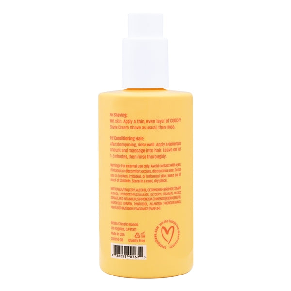COOCHY SHAVE CREAM - PEACHY KEEN (8 floz / 237 mL)