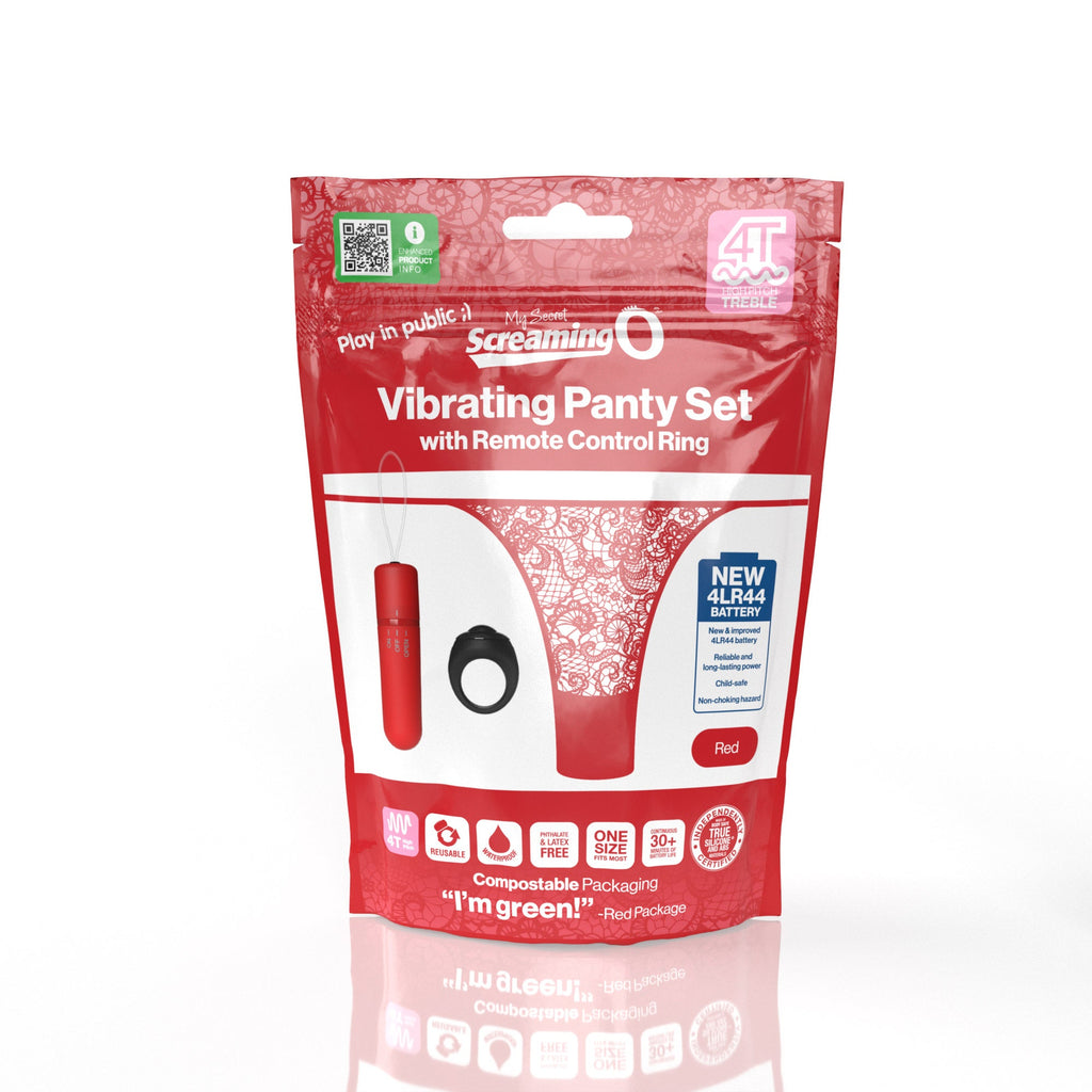 My Secret Screaming O 4T Panty Vibe - Red