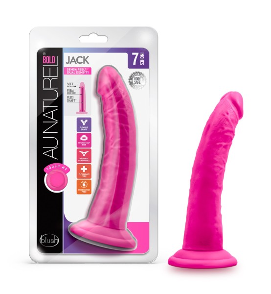 Au Naturel Bold Jack 7" Dildo - Pink