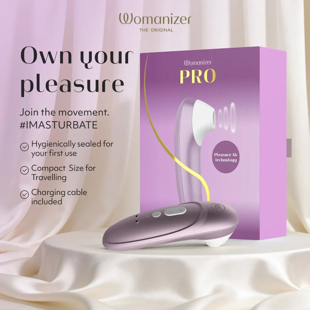 Womanizer Pro Clitoral Stimulator - Lilac
