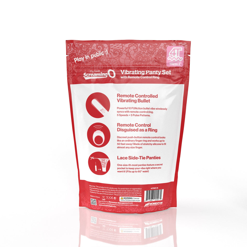 My Secret Screaming O 4T Panty Vibe - Red