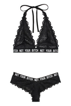 Not Your Bitch Bralette & Cheeky Panty Set