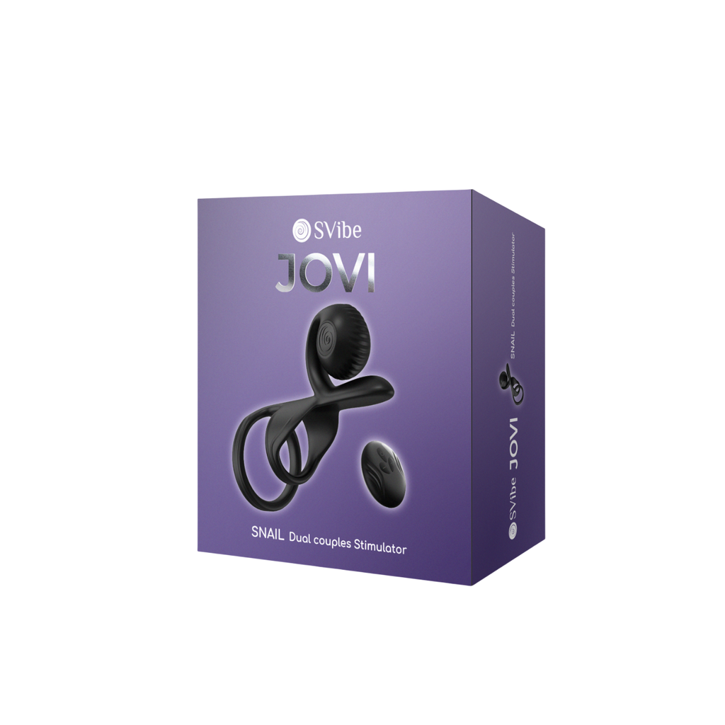 SVibe Snail JOVI couples ring, black