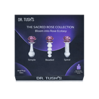 The Sacred Rose Anal Plug & Dildo Glass Trio