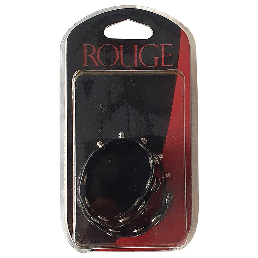 Leather Double Multi Snap Cock Strap / Silver Snap Buttons