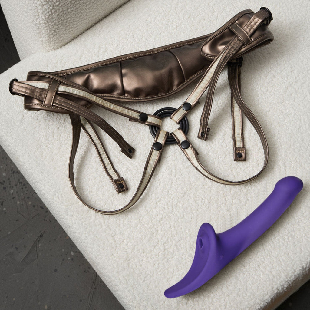 Strap-On-Me Multi Orgasm Dildo - L - Purple