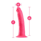 Neo Elite - 6" Silicone Dual Density Cock - Neon Pink
