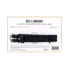 Lace Silicone Breathable Ball Gag - Black