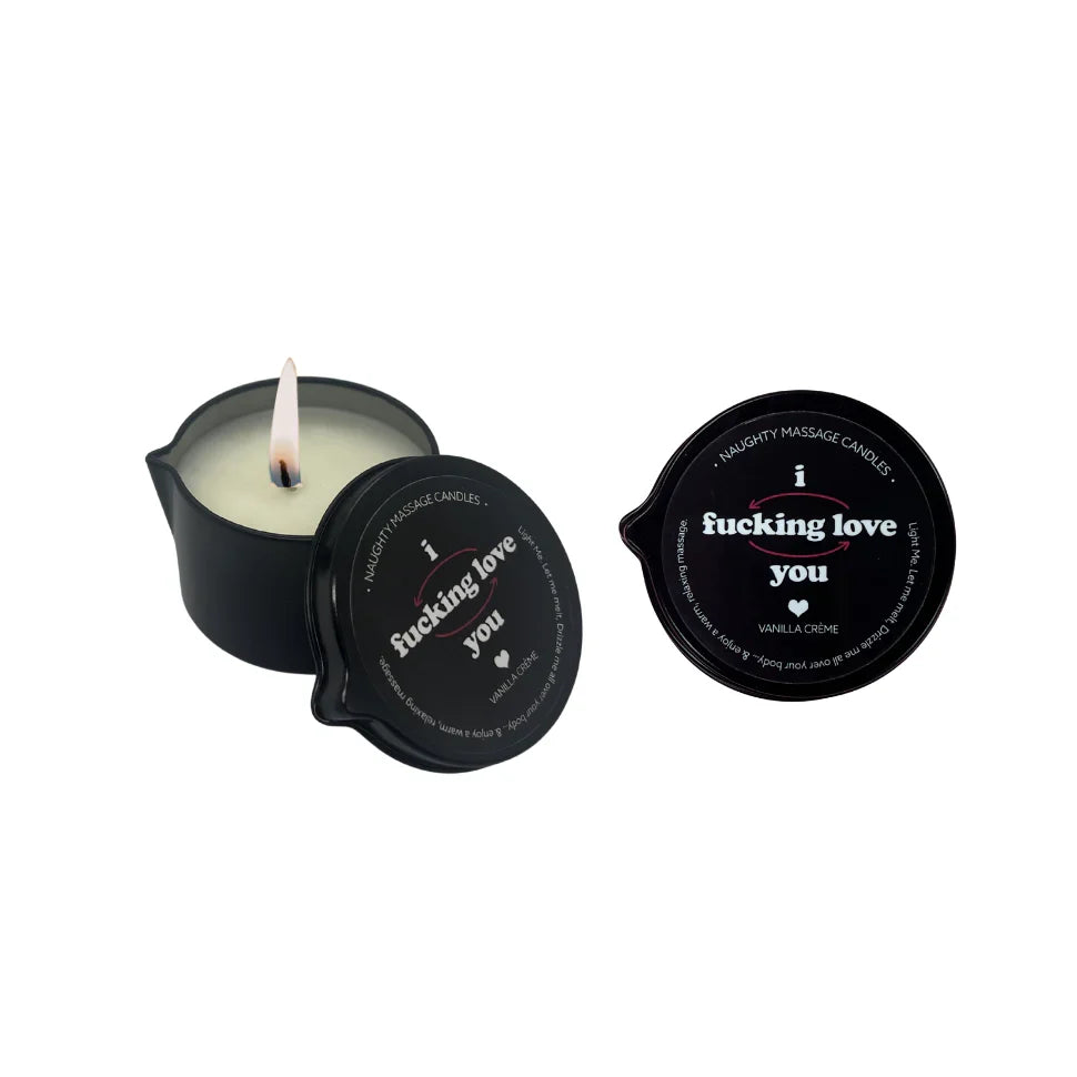 I F*cking Love You - Naughty Mini Massage Pour Spout Tin Candle 2oz/57g