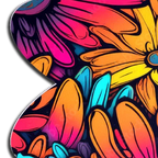 Neon Flowers Petal Breast Pasties