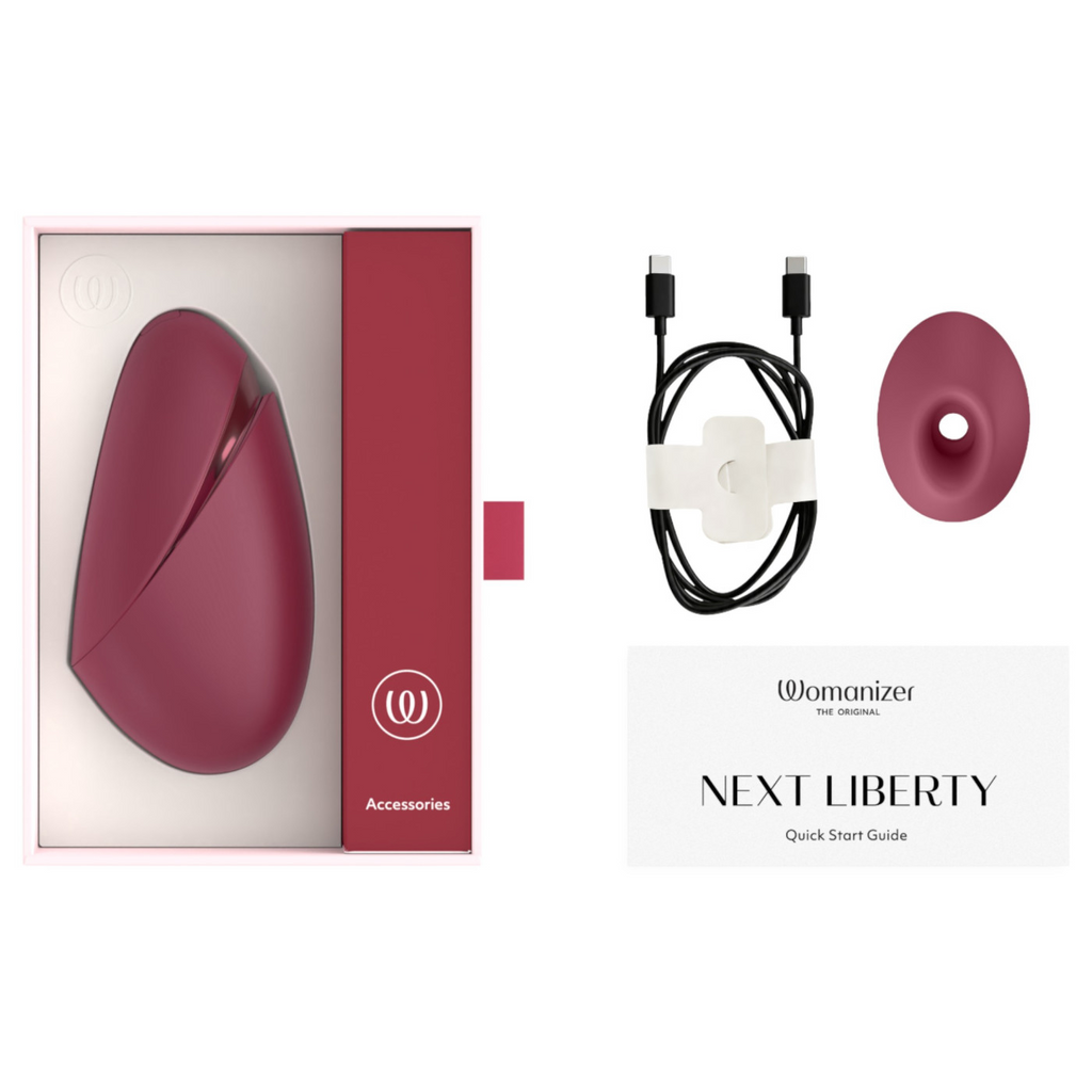 Womanizer Next Liberty Air-Pulse Clitoral Stimulator – Red