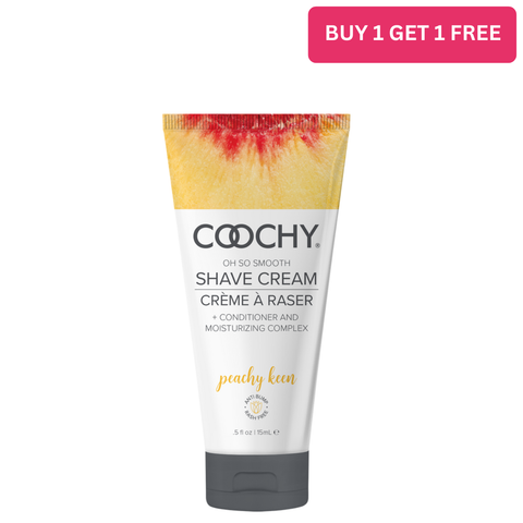 Coochy Shave Cream - PEACHY KEEN tube 0.5 fl oz  |  15mL
