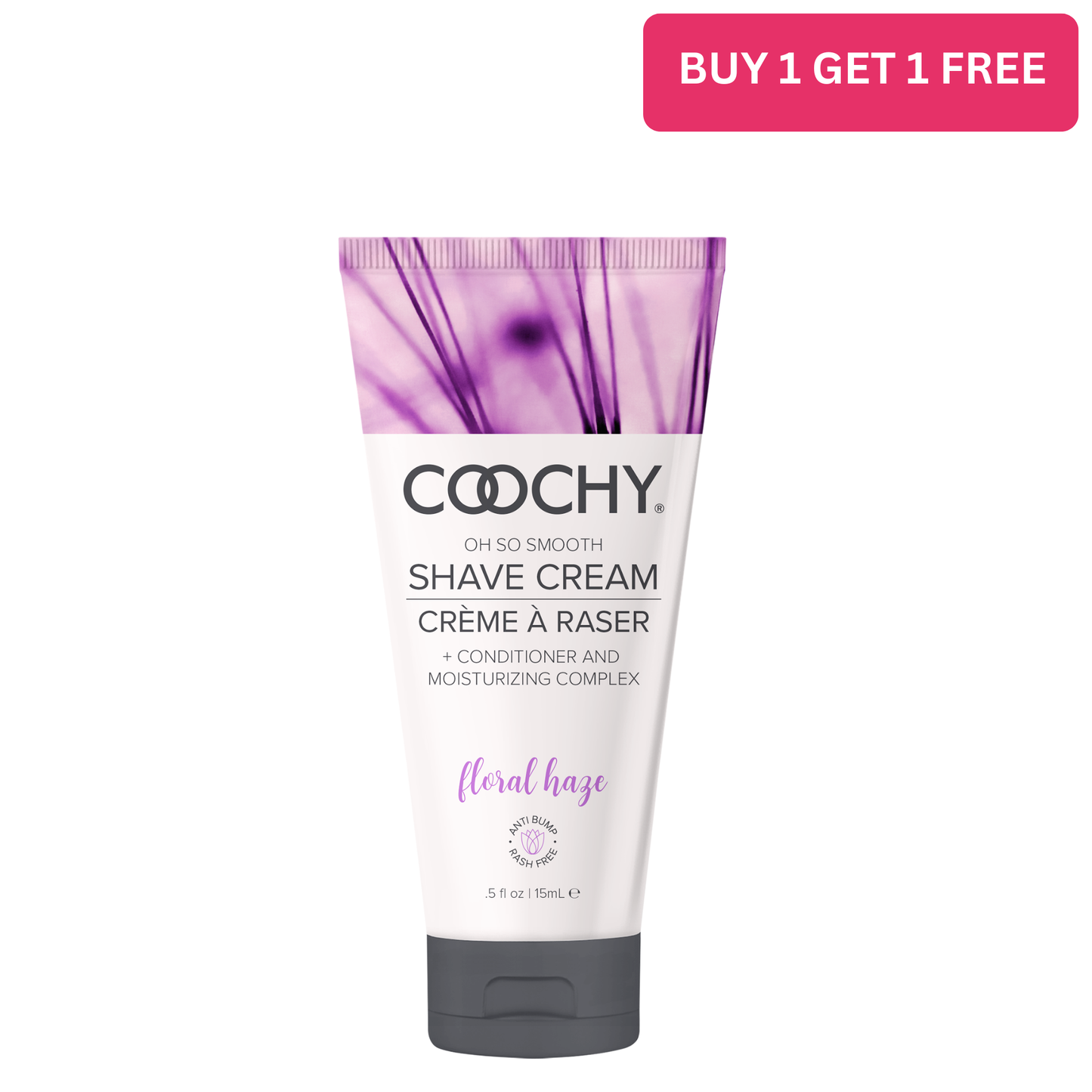 Coochy Shave Cream - FLORAL HAZE tube 0.5oz / 15ml